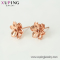 96074 xuping roségold plattierte, alte königliche ohrringe schmuck